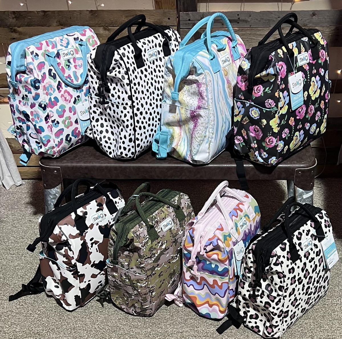 Illustrative example of swig backpack cooler