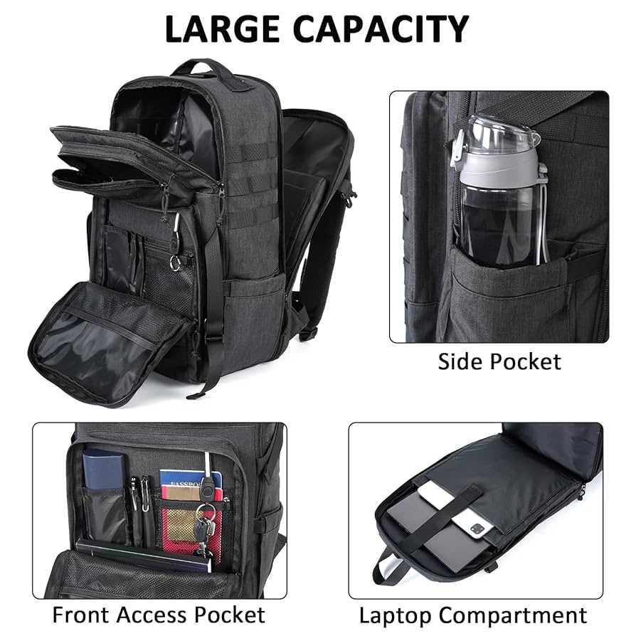 Illustrative example of tactical laptop backpack