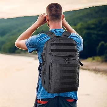 Illustrative example of tactical laptop backpack