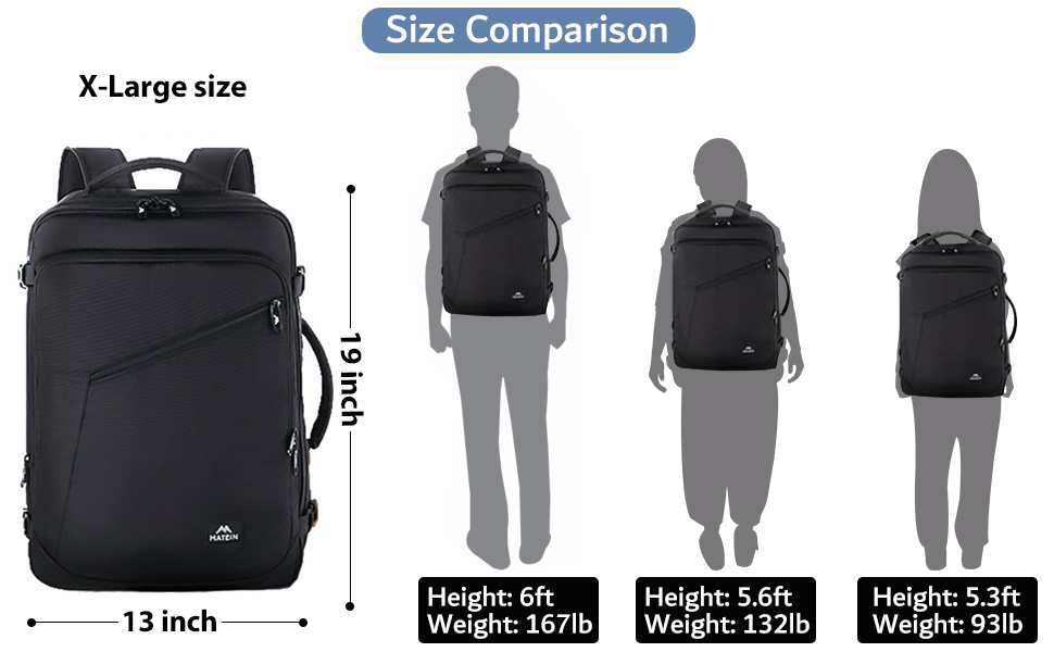 Illustrative example of tall backpack
