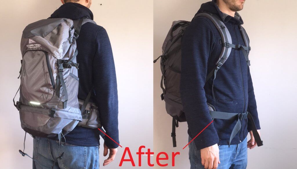Illustrative example of tall backpack