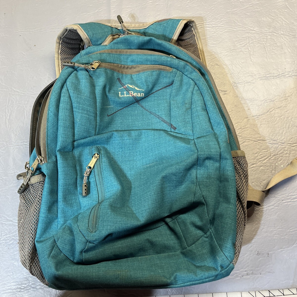 Illustrative example of teal backpack