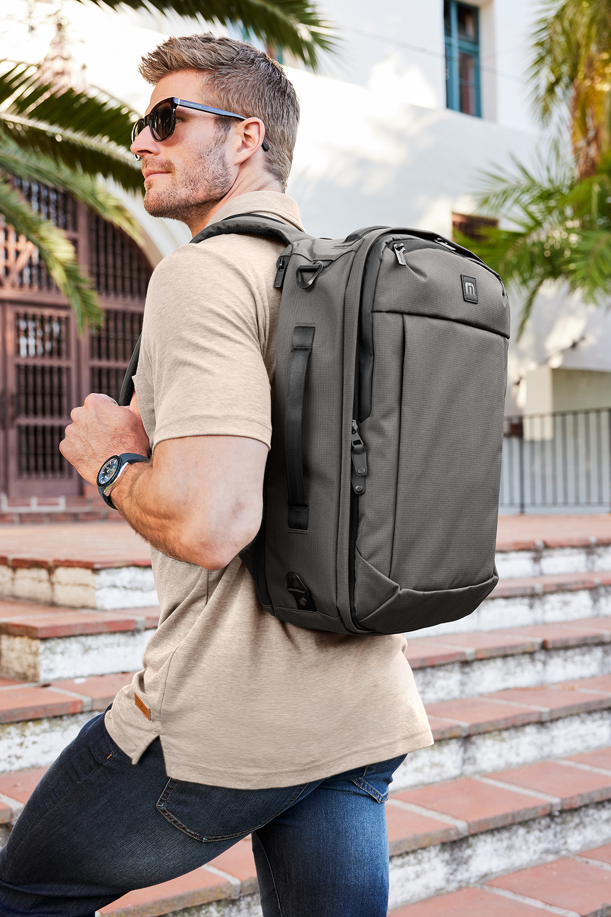 Illustrative example of travis mathew backpack
