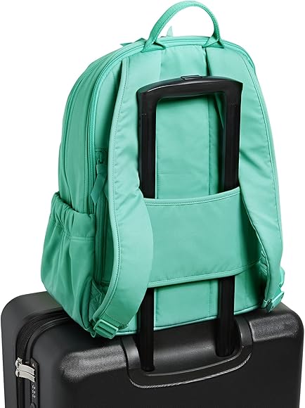 Illustrative example of turquoise backpack