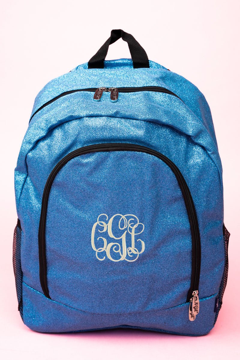 Illustrative example of turquoise backpack