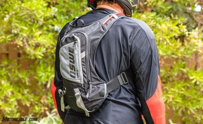 Illustrative example of uswe hydration backpack