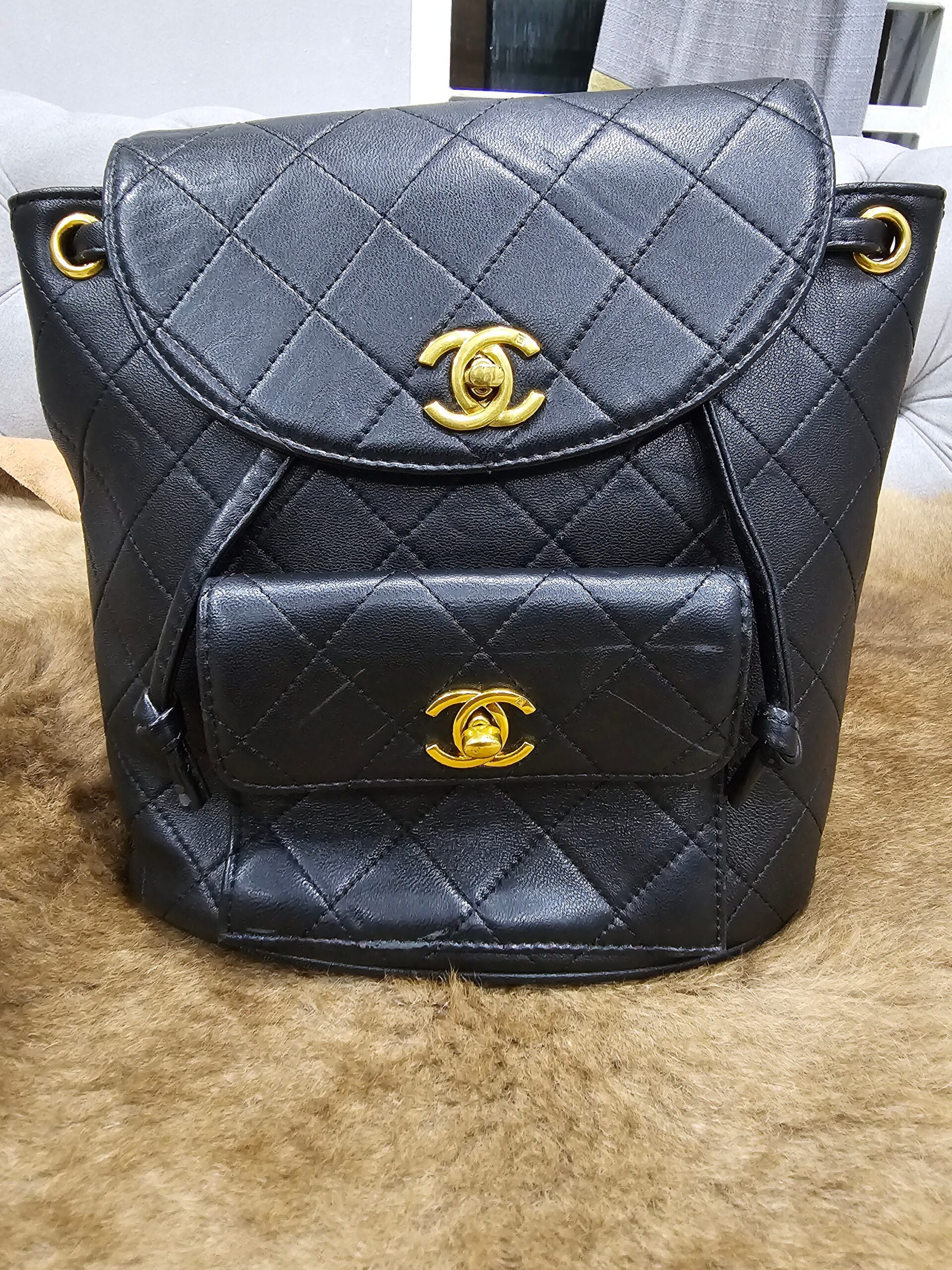 Illustrative example of vintage chanel backpack