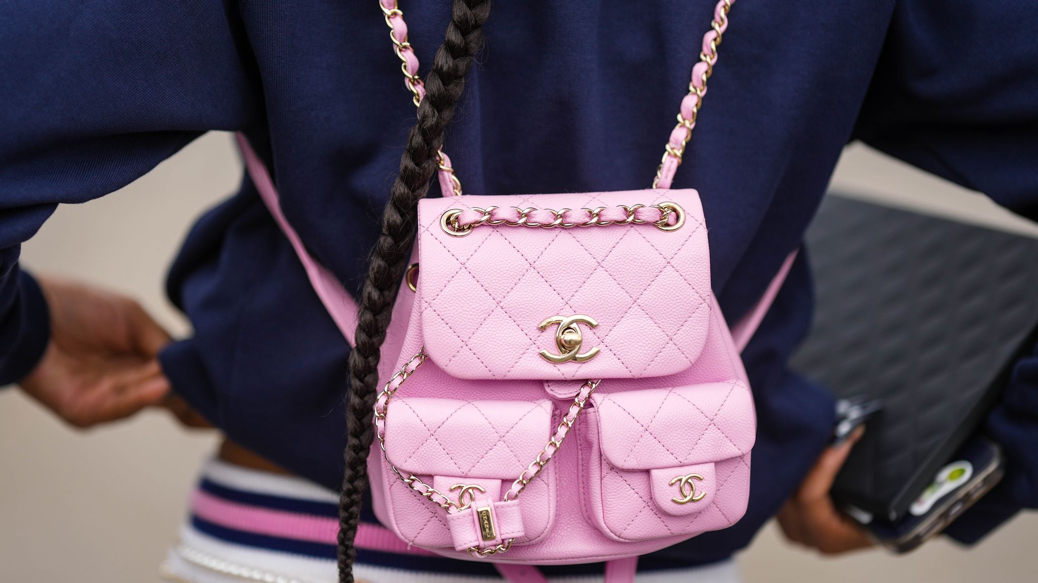 Illustrative example of vintage chanel backpack