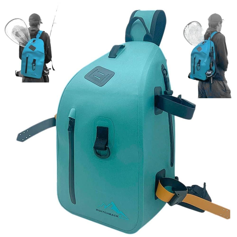 Illustrative example of waterproof fishing backpack
