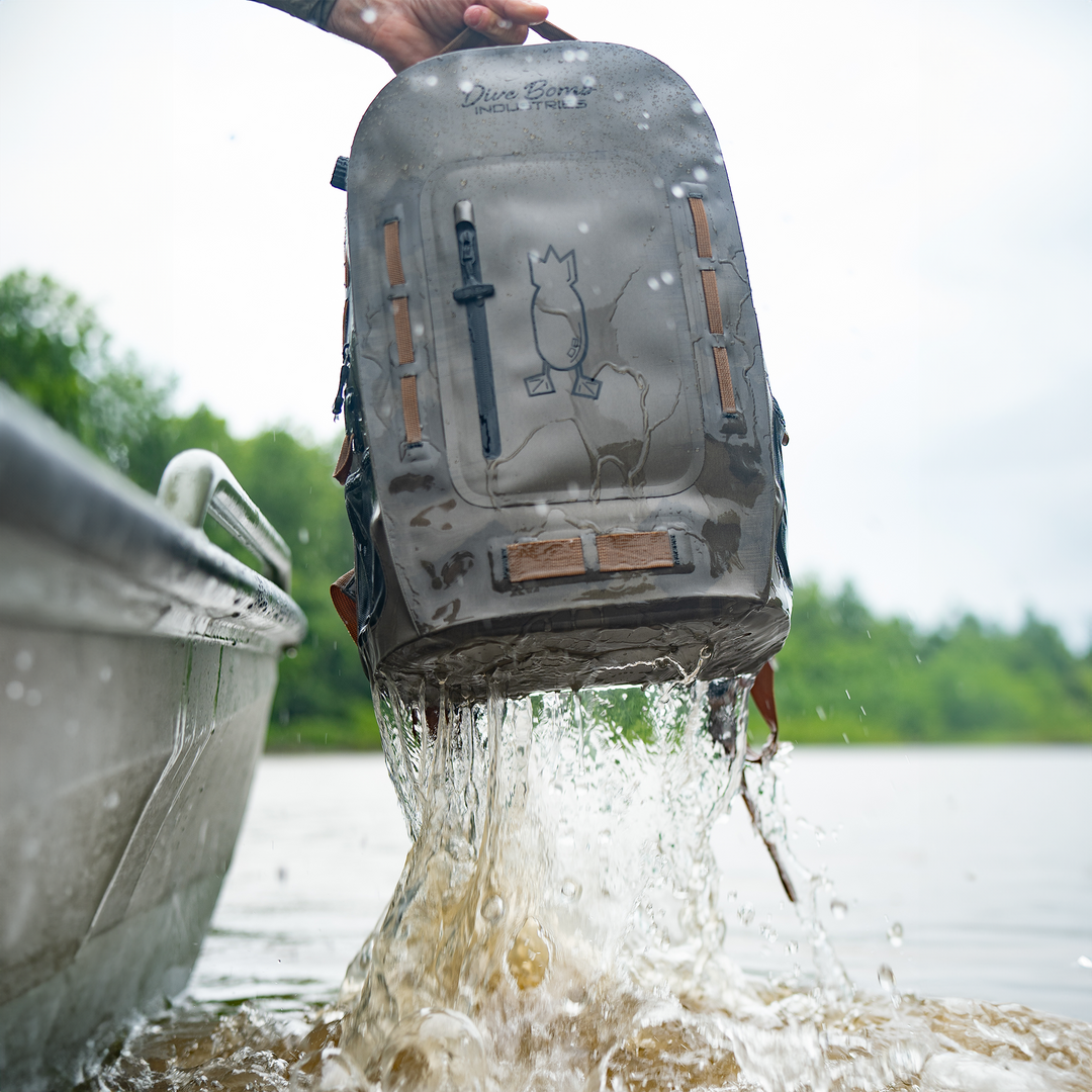 Illustrative example of waterproof hunting backpack