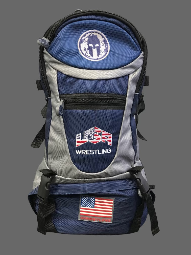 Illustrative example of wrestling backpack